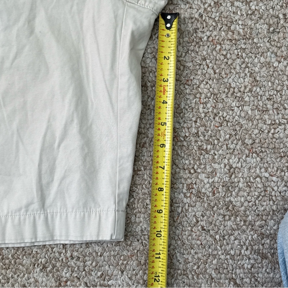 J. Crew Men's Off-White Flat-Front Chino Shorts 34 - Picture 4 of 5